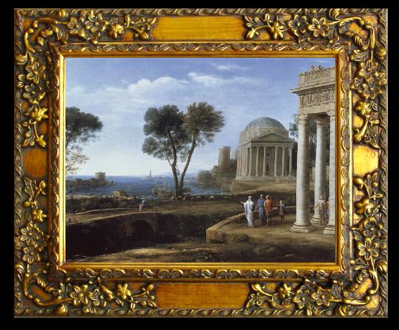 framed  Claude Lorrain Landscape with Aeneas at Delos, Ta068